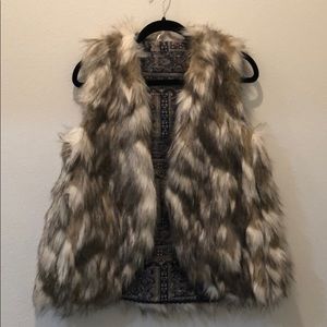Free people faux fur vest